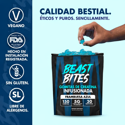 BEAST BITES creatina en gomitas "envio gratis"